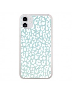 Coque iPhone 11 Leopard Winter Mint - Mary Nesrala