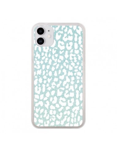 Coque iPhone 11 Leopard Winter Mint - Mary Nesrala