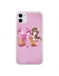 Coque iPhone 11 Chaton Chat Kitten Chaussure Shoes -...