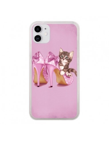Coque iPhone 11 Chaton Chat Kitten Chaussure Shoes - Maryline Cazenave