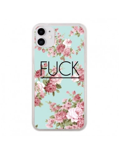 Coque iPhone 11 Fuck Fleurs - Maryline Cazenave