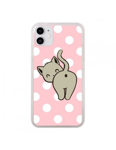 Coque iPhone 11 Chat Chaton Pois - Maryline Cazenave