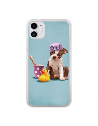 Coque iPhone 11 Chien Dog Canard Fille - Maryline Cazenave