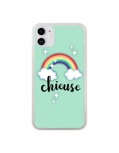 Coque iPhone 11 Chieuse Arc en Ciel - Maryline Cazenave