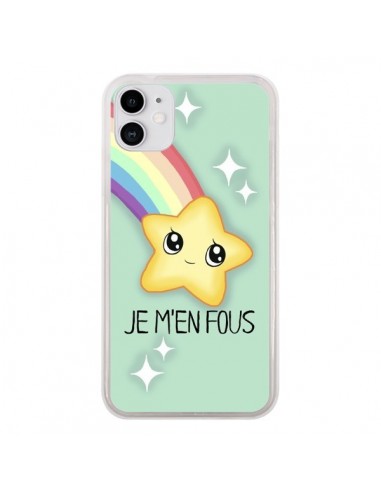 Coque iPhone 11 Etoile Je m'en fous - Maryline Cazenave