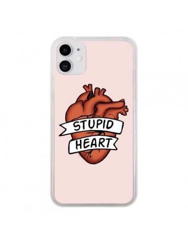 Coque iPhone 11 Stupid Heart Coeur - Maryline Cazenave