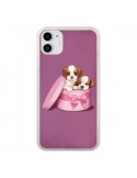Coque iPhone 11 Chien Dog Boite Noeud - Maryline Cazenave