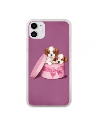 Coque iPhone 11 Chien Dog Boite Noeud - Maryline Cazenave