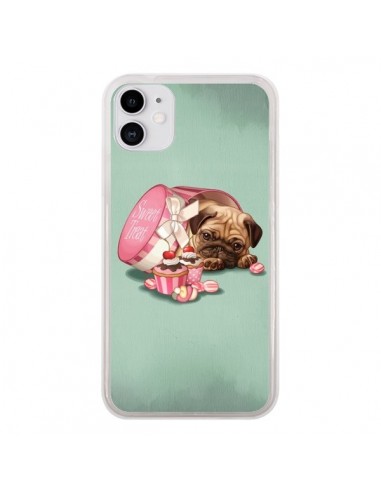 Coque iPhone 11 Chien Dog Cupcakes Gateau Bonbon Boite - Maryline Cazenave