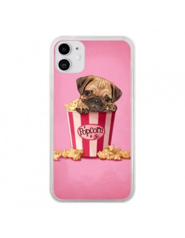 Coque iPhone 11 Chien Dog Popcorn Film - Maryline Cazenave