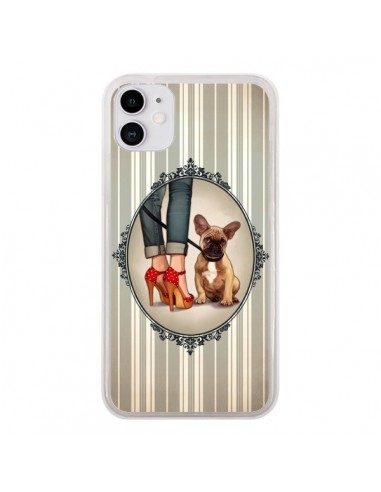 Coque iPhone 11 Lady Jambes Chien Dog - Maryline Cazenave