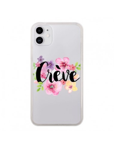 Coque iPhone 11 Crève Fleurs Transparente - Maryline Cazenave