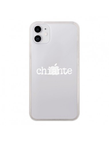 Coque iPhone 11 Chiante Blanc Transparente - Maryline Cazenave
