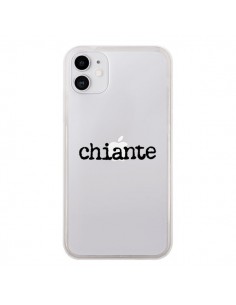 Coque iPhone 11 Chiante Noir Transparente - Maryline...