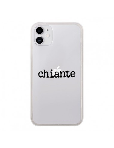 Coque iPhone 11 Chiante Noir Transparente - Maryline Cazenave