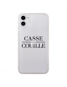 Coque iPhone 11 Casse Couille Transparente - Maryline...