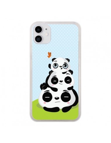 Coque iPhone 11 Panda Famille - Maria Jose Da Luz