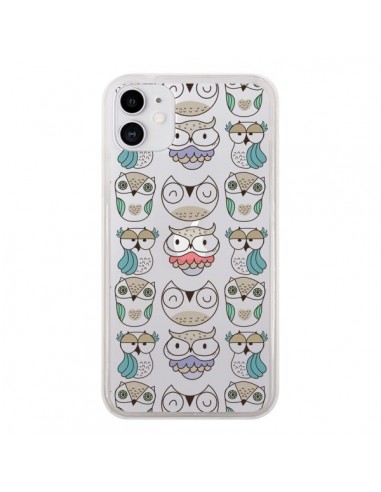 Coque iPhone 11 Chouettes Owl Hibou Transparente - Maria Jose Da Luz