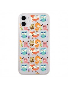 Coque iPhone 11 Renard Ecureuil Lapin Hibou Transparente...