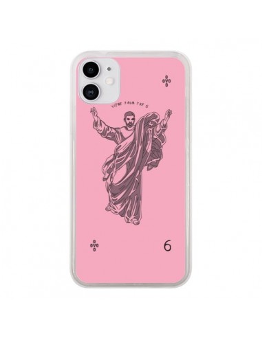 Coque iPhone 11 God Pink Drake Chanteur Jeu Cartes - Mikadololo
