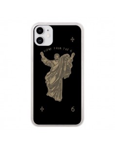 Coque iPhone 11 God Black Drake Chanteur Jeu Cartes -...