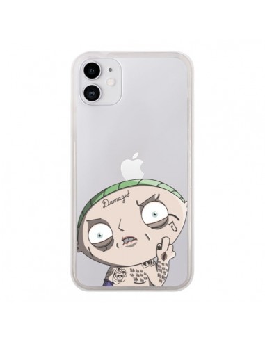 Coque iPhone 11 Stewie Joker Suicide Squad Transparente - Mikadololo