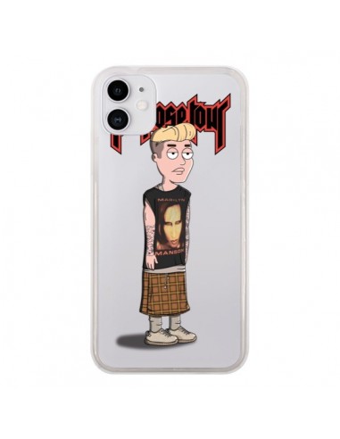 Coque iPhone 11 Bieber Marilyn Manson Fan Transparente - Mikadololo