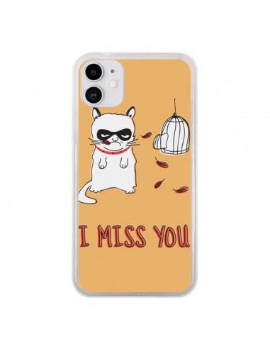 Coque iPhone 11 Chat I Miss You - Maximilian San