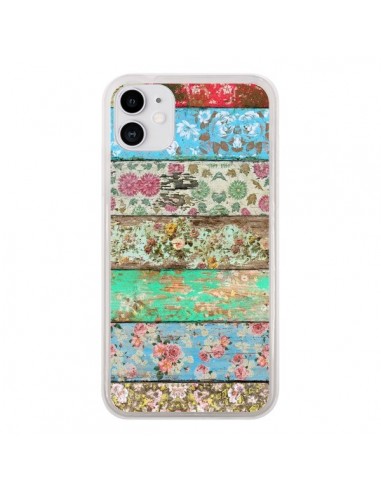 Coque iPhone 11 Rococo Style Bois Fleur - Maximilian San