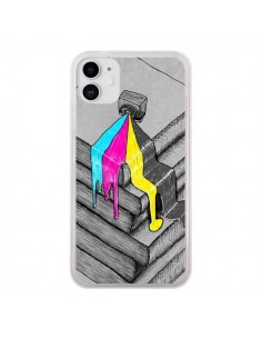 Coque iPhone 11 Appareil Photo Bleeding Words -...