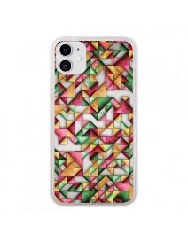 Coque iPhone 11 Azteque Triangle Geometric World - Maximilian San