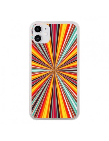 Coque iPhone 11 Horizon Bandes Multicolores - Maximilian San