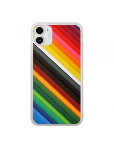 Coque iPhone 11 Arc en Ciel Rainbow - Maximilian San