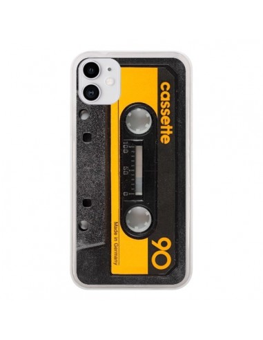 Coque iPhone 11 Yellow Cassette K7 - Maximilian San