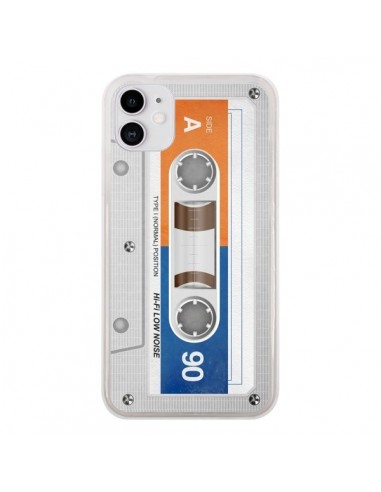 Coque iPhone 11 White Cassette K7 - Maximilian San