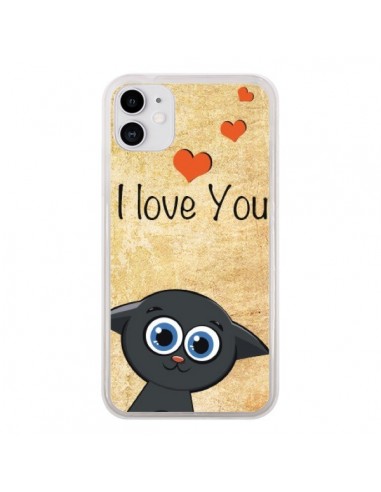 Coque iPhone 11 Cute Cat - Nico