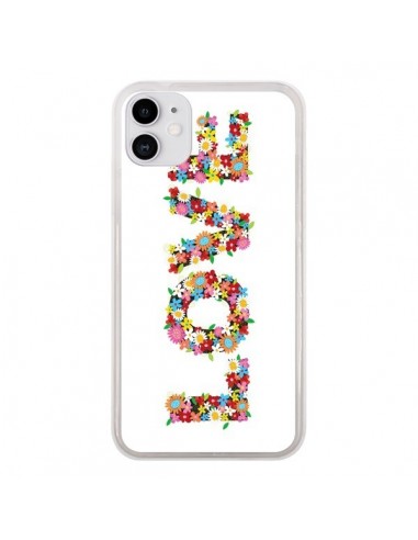 Coque iPhone 11 Love Fleurs - Nico