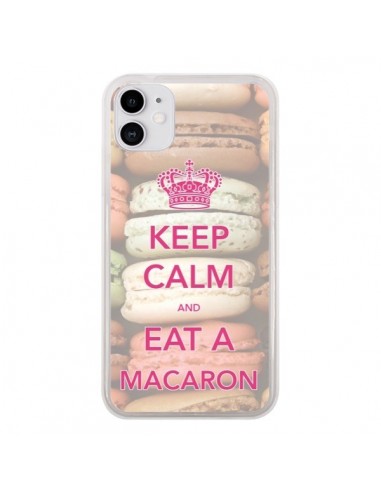 Coque iPhone 11 Keep Calm and Eat A Macaron - Nico