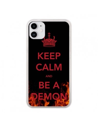 Coque iPhone 11 Keep Calm and Be A Demon - Nico