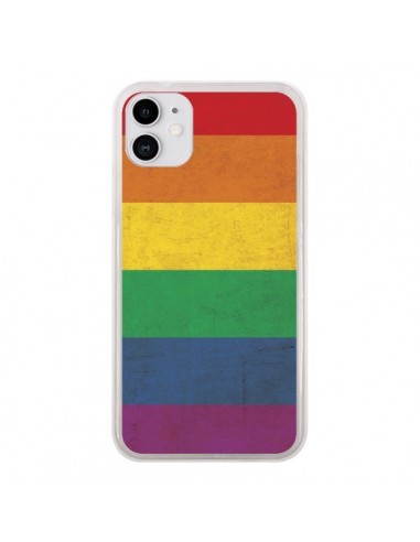 Coque iPhone 11 Drapeau Arc En Ciel Gay - Nico