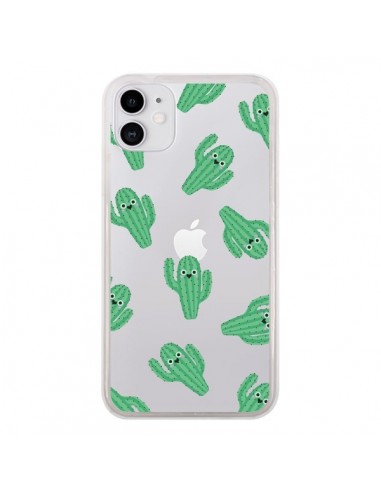 Coque iPhone 11 Chute de Cactus Smiley Transparente - Nico
