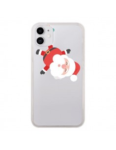 Coque iPhone 11 Père Noël et sa Guirlande transparente -...
