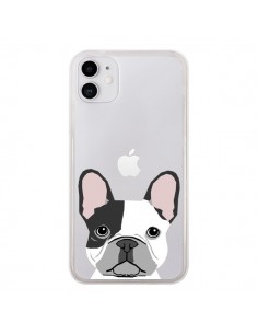 Coque iPhone 11 Bulldog Français Chien Transparente - Pet...