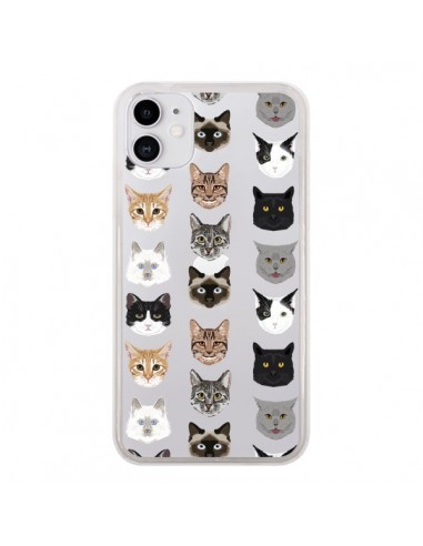 Coque iPhone 11 Chats Transparente - Pet Friendly