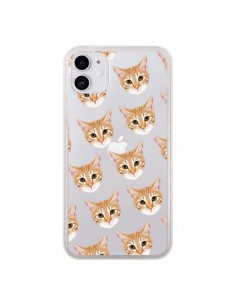 Coque iPhone 11 Chats Beige Transparente - Pet Friendly