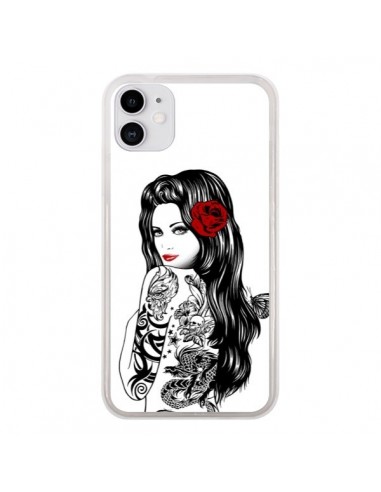 Coque iPhone 11 Tattoo Girl Lolita - Rachel Caldwell