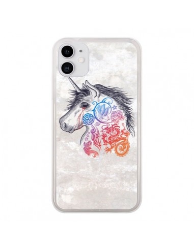 Coque iPhone 11 Licorne Muticolore - Rachel Caldwell