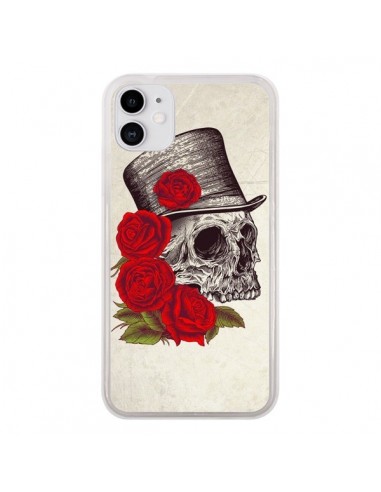 Coque iPhone 11 Gentleman Crane Tête de Mort - Rachel Caldwell