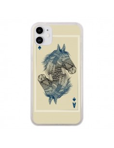 Coque iPhone 11 Cheval Carte Jeu Horse As - Rachel Caldwell