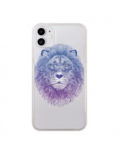 Coque iPhone 11 Lion Animal Transparente - Rachel Caldwell